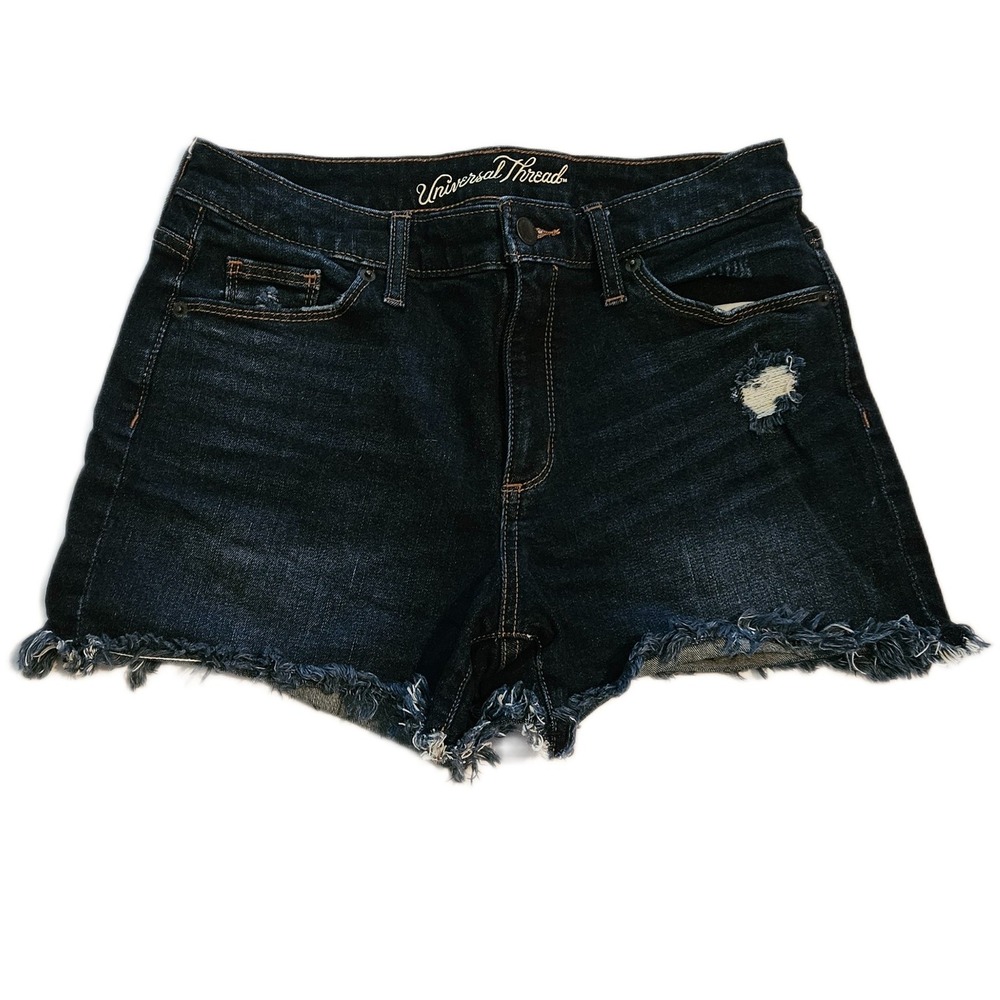 Universal Thread Size 4/27 R High Rise Shortie‎ Denim Shorts
